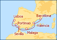 Ver o roteiro do Cruzeiro Mediterr�neo