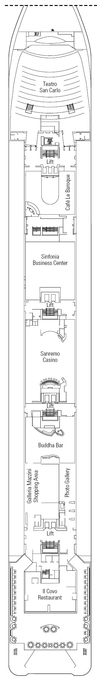 Deck  MSC Sinfonia