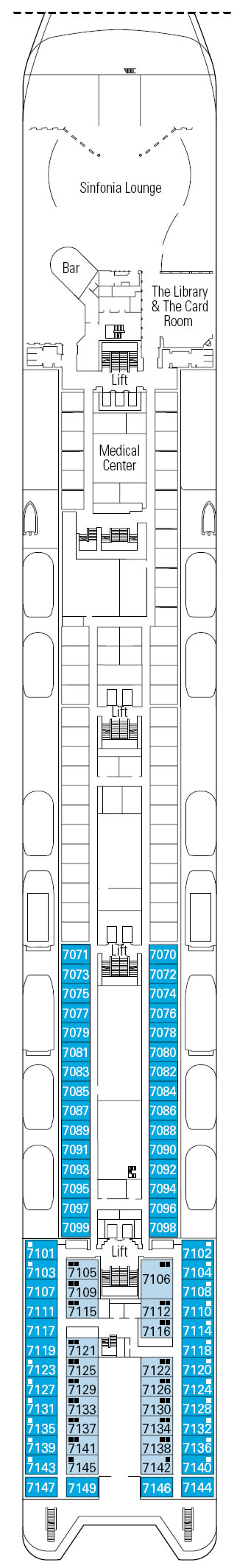 Deck  MSC Sinfonia
