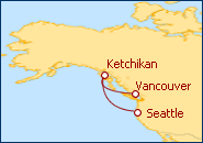 Ver o roteiro do Cruzeiro Vancouver a Seattle