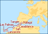 Ver o roteiro do Cruzeiro Marrocos e Ilhas Can�rias