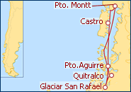 Ver o roteiro do Cruzeiro Ruta Chonos II