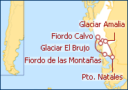 Ver o roteiro do Cruzeiro Ruta Kaweskar II