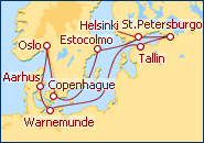 Ver o roteiro do Cruzeiro Norte de Europa por Copenhague