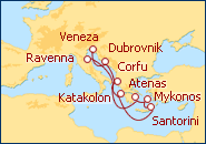 Ver o roteiro do Cruzeiro Ronda Veneziana II