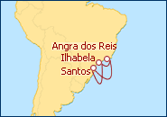 Ver o roteiro do Cruzeiro Mini por Santos, Ilhabela e Angra dos Reis
