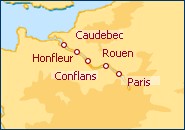 Ver o roteiro do Cruzeiro De Honfleur a Paris