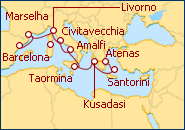 Ver o roteiro do Cruzeiro Maravilhas do Mediterr�neo