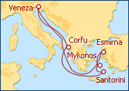 Ver o roteiro do Cruzeiro Ilhas Gregas e Turquia II