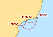 Ver o roteiro do Cruzeiro Cidades Tropicais