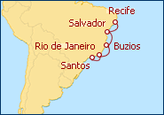 Ver o roteiro do Cruzeiro Rumo ao Nordeste