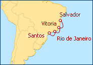 Ver o roteiro do Cruzeiro Vit�ria e Rio de Janeiro