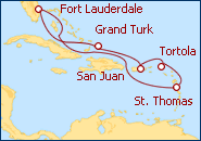 Ver o roteiro do Cruzeiro Fort Lauderdale