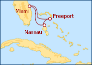 Ver o roteiro do Cruzeiro Miami e Fl�rida