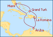 Ver o roteiro do Cruzeiro Miami