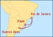 Ver o roteiro do Cruzeiro Prata