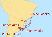 Ver o roteiro do Cruzeiro Prata