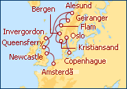Ver o roteiro do Cruzeiro Amsterdam, Holanda - Eurodam