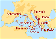 Ver o roteiro do Cruzeiro Italia, Grecia y Croacia