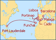 Ver o roteiro do Cruzeiro Espa�a y Portugal