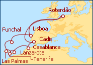 Ver o roteiro do Cruzeiro Aventura en las Islas Canarias