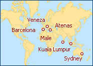 Ver o roteiro do Cruzeiro Parcial Vuelta al Mundo: De Sydney a Venecia