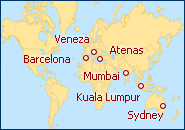 Ver o roteiro do Cruzeiro Vuelta al mundo desde Sydney 2013
