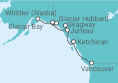 Itinerário do Cruzeiro  Alasca - Holland America Line