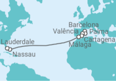 Itinerário do Cruzeiro  Espanha, Bahamas - Royal Caribbean