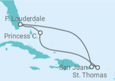 Itinerário do Cruzeiro  Porto Rico, Ilhas Virgens Americanas - Princess Cruises