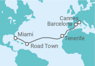 Itinerário do Cruzeiro  Ilhas Virgens Britânicas, Espanha - MSC Cruzeiros