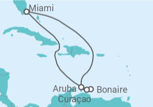 Itinerário do Cruzeiro  Aruba, Bonaire, San Eustaquio y Saba, Curaçao - Celebrity Cruises