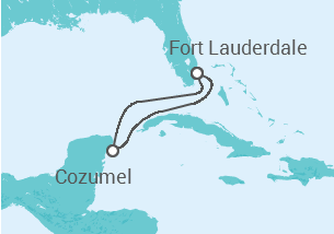 Itinerário do Cruzeiro  México - Celebrity Cruises