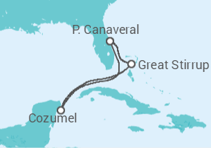 Itinerário do Cruzeiro  México - NCL Norwegian Cruise Line