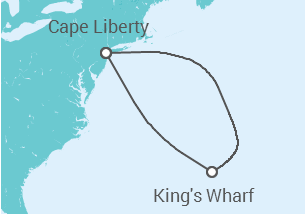Itinerário do Cruzeiro  Bermudas - Virgin Voyages