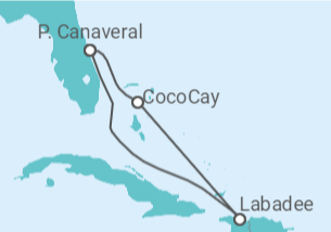Itinerário do Cruzeiro  Estados Unidos - Royal Caribbean