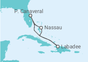 Itinerário do Cruzeiro  Bahamas - Royal Caribbean