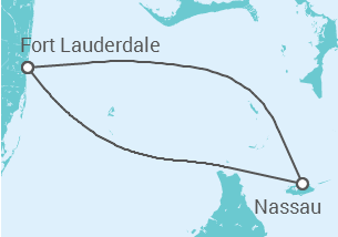 Itinerário do Cruzeiro  Bahamas - Royal Caribbean