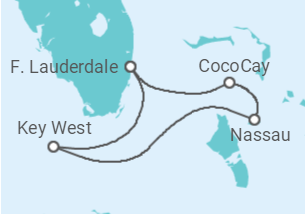 Itinerário do Cruzeiro  Bahamas, Estados Unidos - Royal Caribbean