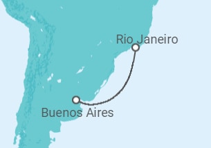 Itinerário do Cruzeiro  Argentina - Costa Cruzeiros
