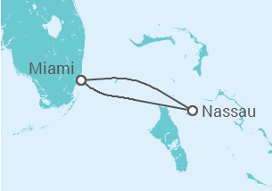 Itinerário do Cruzeiro  Bahamas - Royal Caribbean