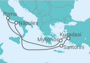 Itinerário do Cruzeiro  Grécia, Turquia, Itália - MSC Cruzeiros