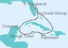 Itinerário do Cruzeiro  Estados Unidos, Ilhas Cayman, Jamaica - NCL Norwegian Cruise Line