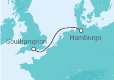 Itinerário do Cruzeiro  Reino Unido - Cunard