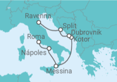 Itinerário do Cruzeiro  Itália, Montenegro, Croácia - Royal Caribbean