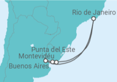 Itinerário do Cruzeiro  Buenos Aires, Montevidéu, Punta Del Este - MSC Cruzeiros