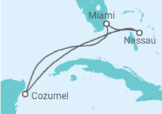 Itinerário do Cruzeiro  México, Bahamas - Celebrity Cruises