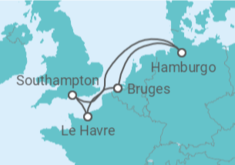 Itinerário do Cruzeiro  França, Reino Unido, Alemanha - MSC Cruzeiros