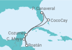 Itinerário do Cruzeiro  Bahamas, México, Honduras - Royal Caribbean