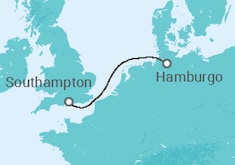 Itinerário do Cruzeiro  Alemanha - Cunard